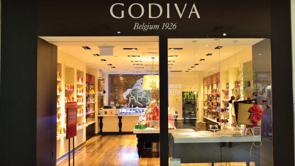 Godiva shop front