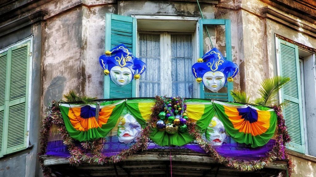 mardis gras masks decorations new orleans