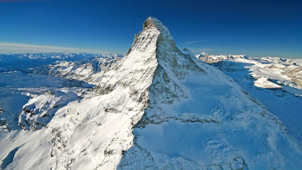 snowy matterhorn swiss alps switzerland
