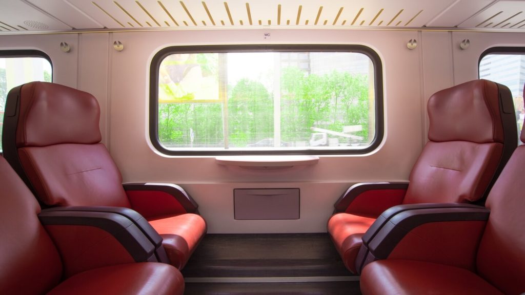 comfortable train seats train travel