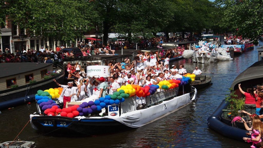 parade float canal Pride Amsterdam festival