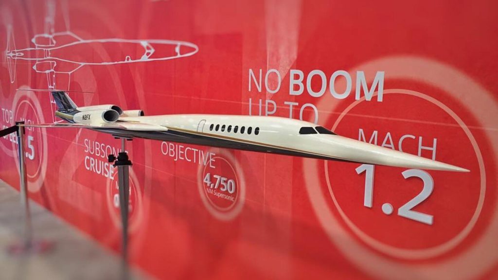 Aerion AS2 supersonic plane model