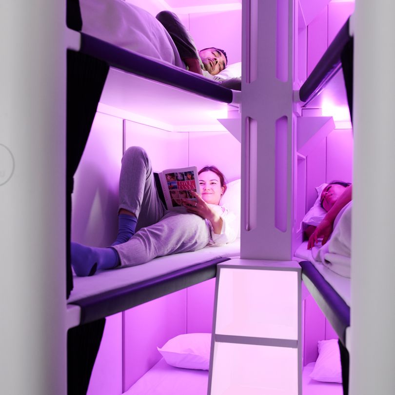 sleep pods Economy Skynest Air New Zealand
