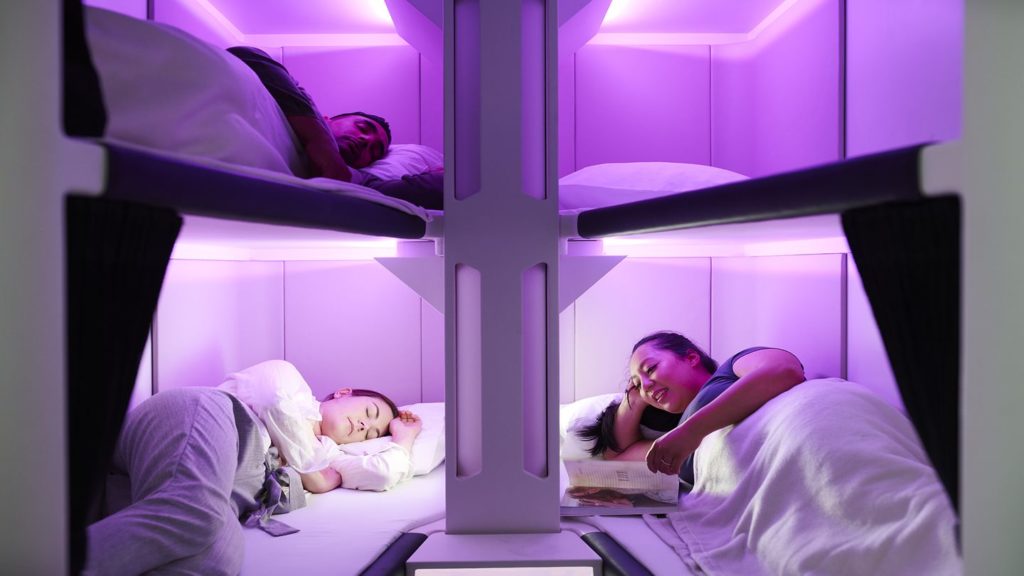 Economy Skynest sleep pods Air New Zealand