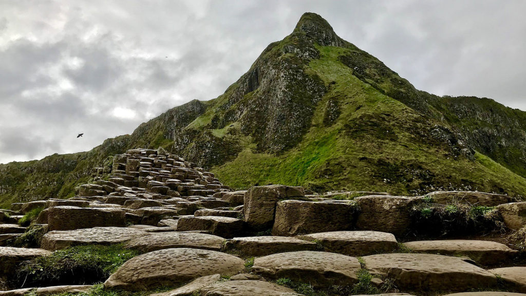 Picture taken low level on Giant's Causeway