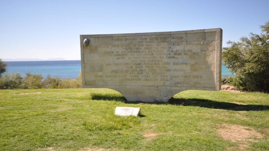 Ataturk memorial anzac cove gallipoli turkey