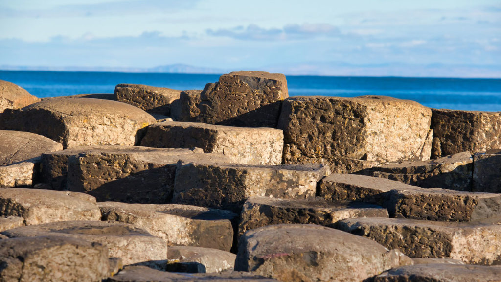 Close up on the Giant's Causeway Columns