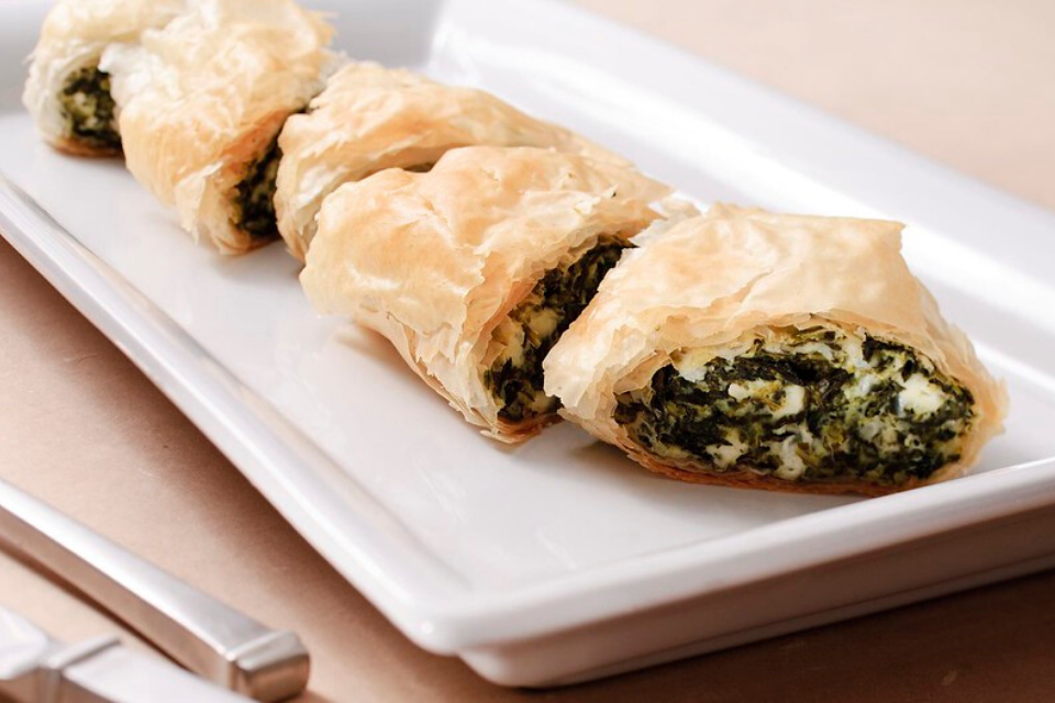 world recipe - spinach and feta filo pie