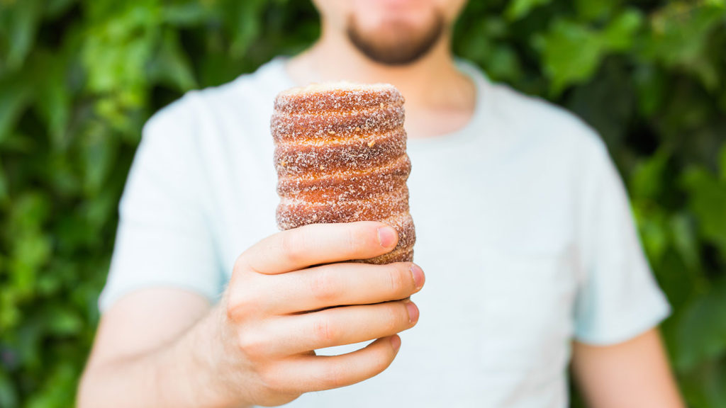 Slovak chimney cake (Skalický Trdelník).