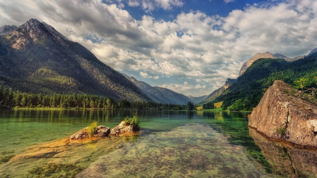alpine lake Bavaria Germany