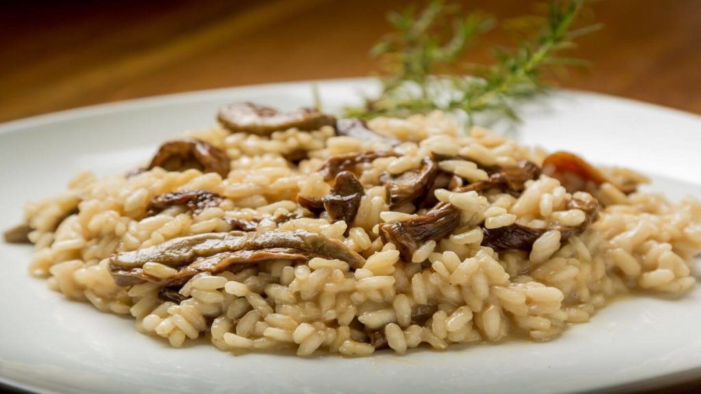 mushroom risotto italian rice recipe