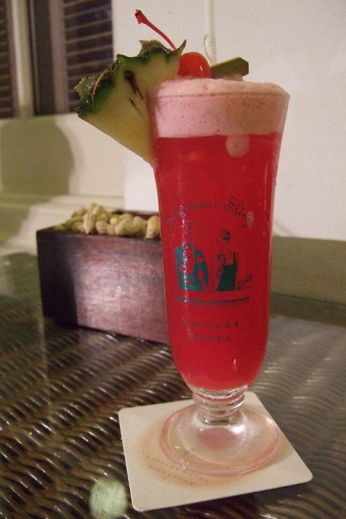 singapore sling cocktail raffles hotel singapore