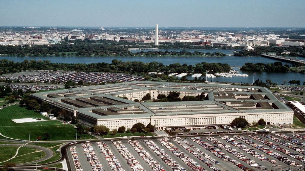 pentagon US Department of Defense aerial view