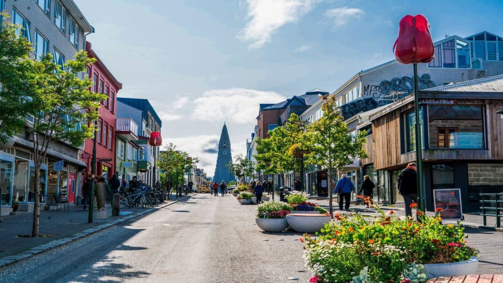 pretty streets of Reykjavik Iceland Scandinavian capital cities