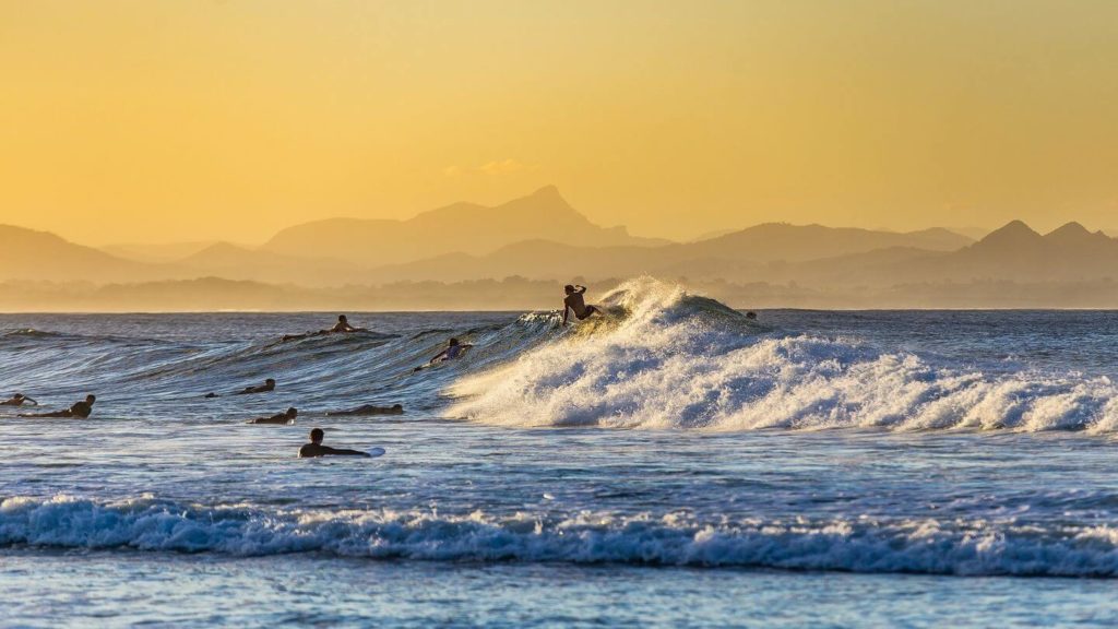 surfing ocean waves what Aussies love about Australia