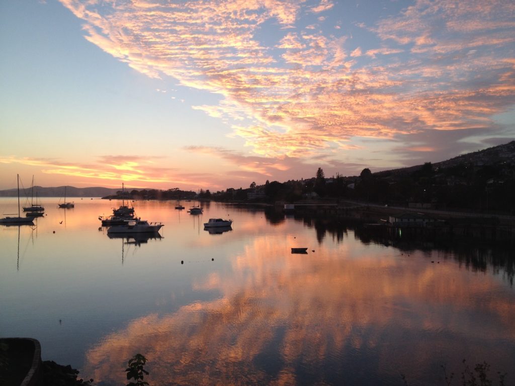 Derwent River Hobart at sunrise
