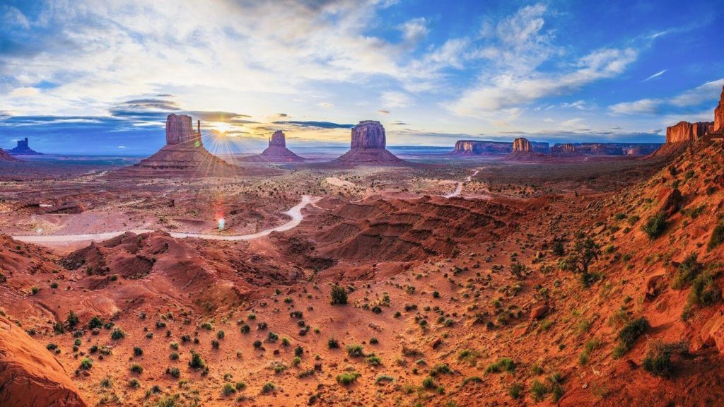 red sandstone spires Monument Valley USA celebrate retirement