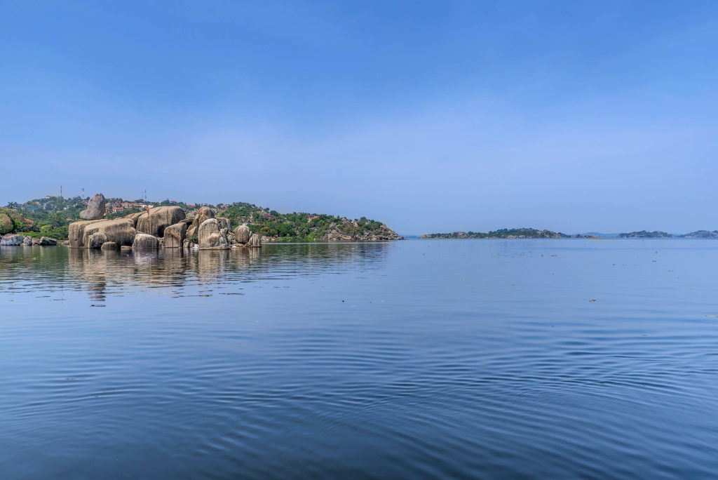 Rocks on the shore of Lake Victoria, Tanzania