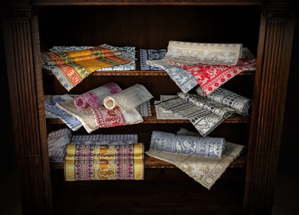 Perugian Tablecloths handmade by Italian weaver Marta