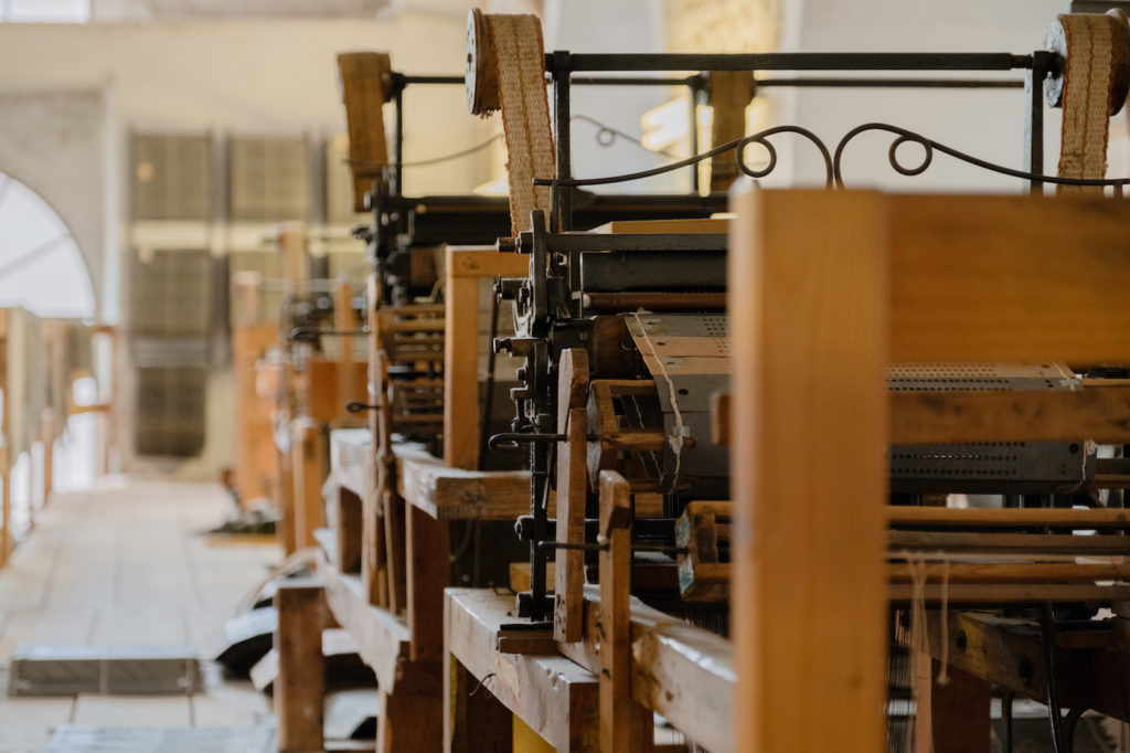 Marta's workshop and machinery