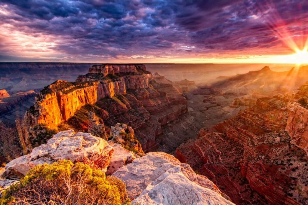Grand Canyon at sunset large family holidays