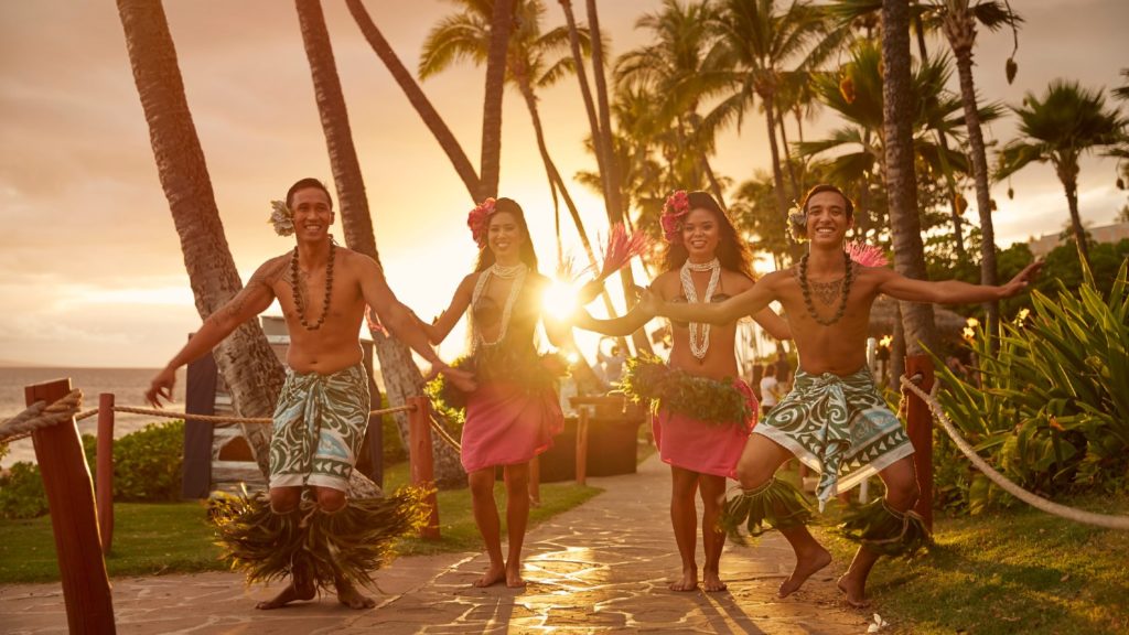 Traditional Hawaiian luau