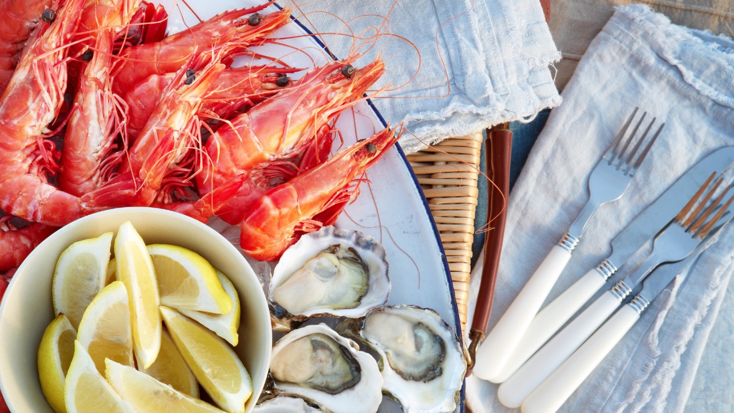 Prawns and oysters on the menu at Christmas in Australia