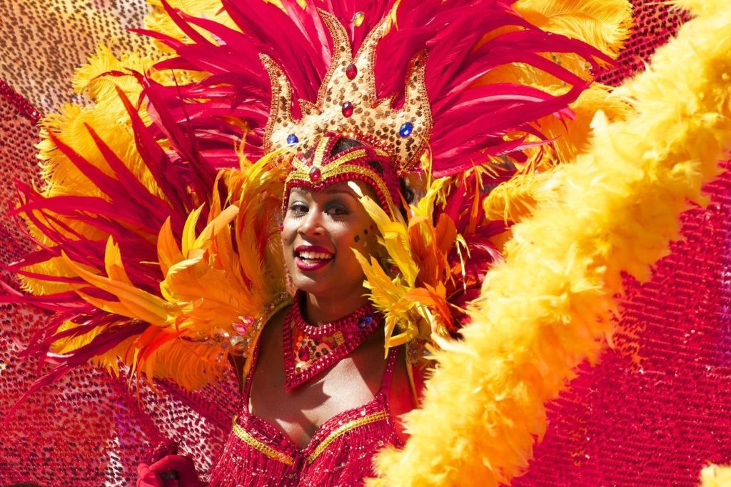 a dancer at Rio Carnival
