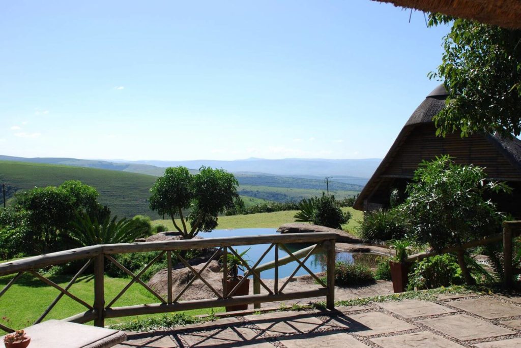 mountain views from Mtonjaneni Lodge South Africa