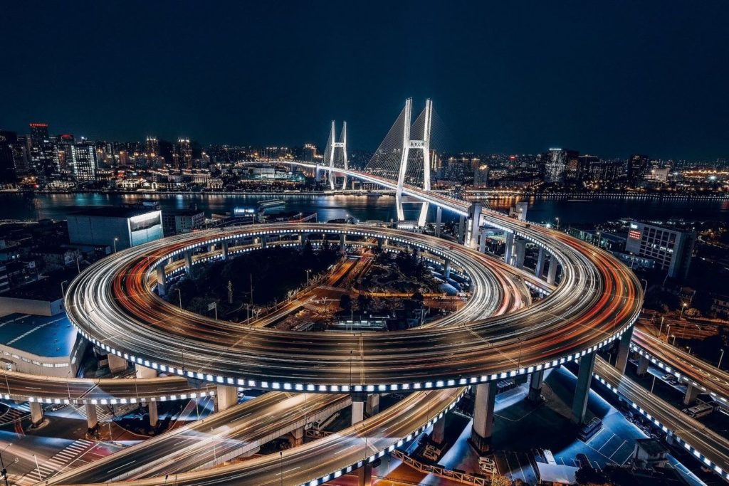 Panorama of Shanghai by night Asia bucket list