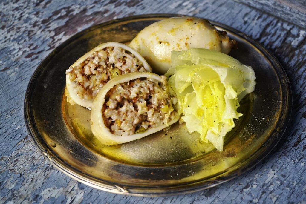 stuffed cabbage Greek Christmas food