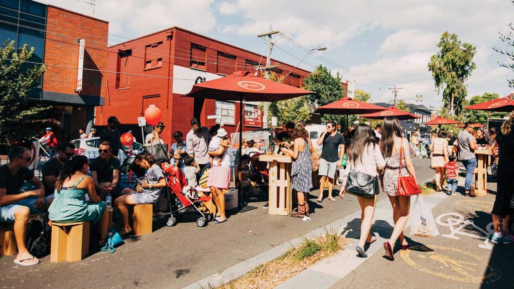 Summer in Melbourne in Victoria, Australia