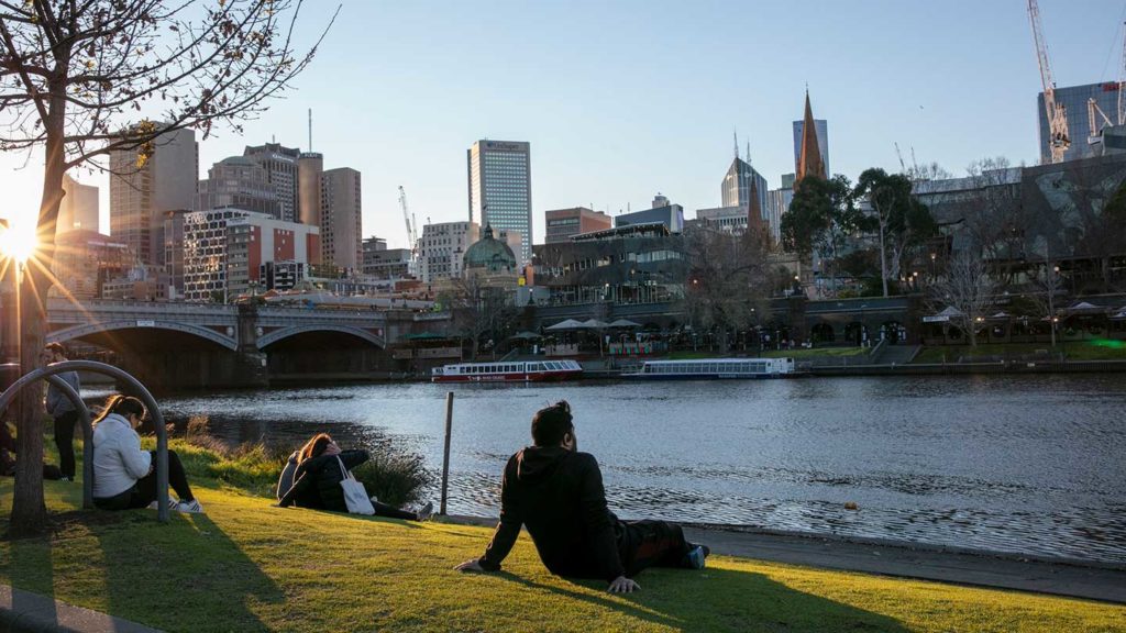 Melbourne in Victoria, Australia