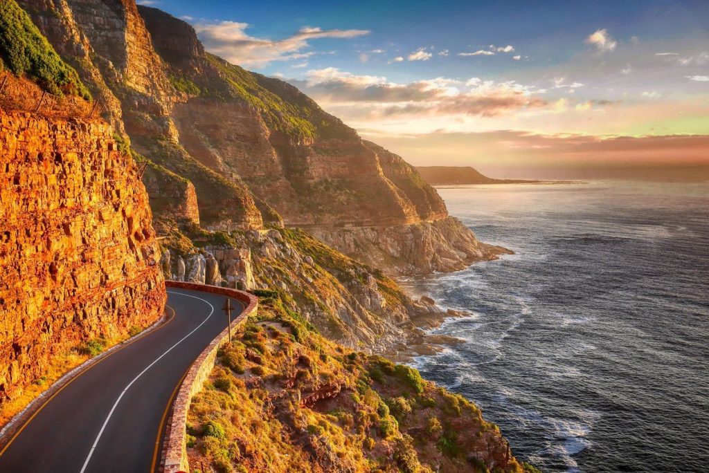 ocean cliffside road South Africa