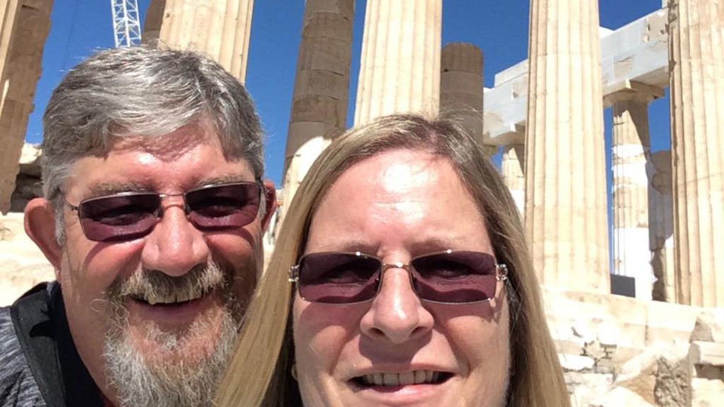 Eleonore and Tony Lee on the trip-of-a-lifetime