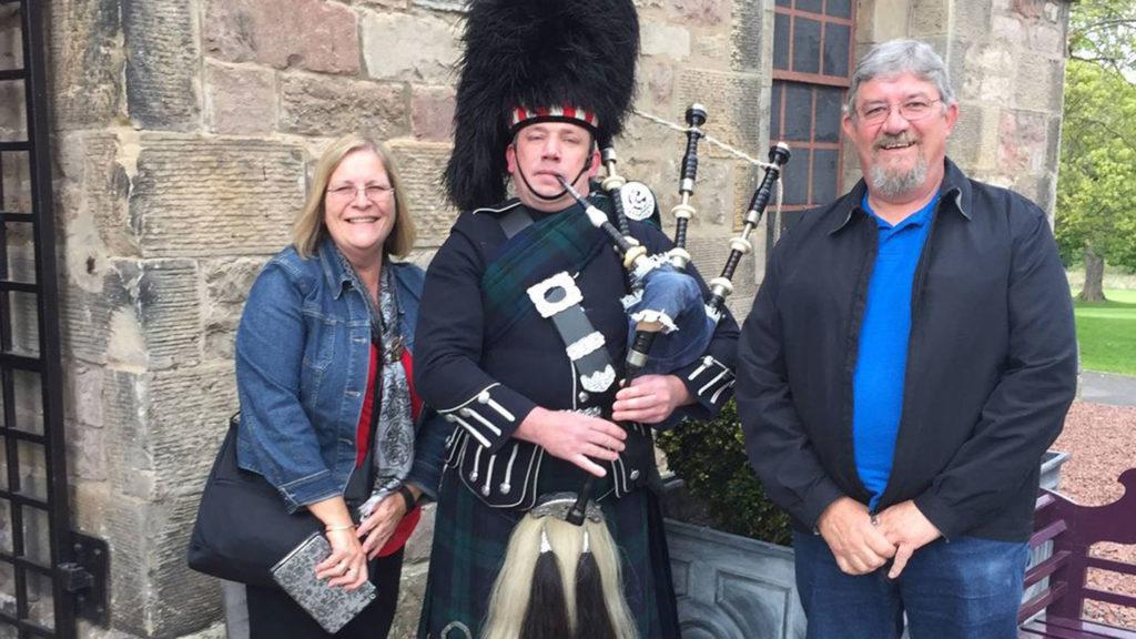Eleonore and Tony Lee on the trip-of-a-lifetime