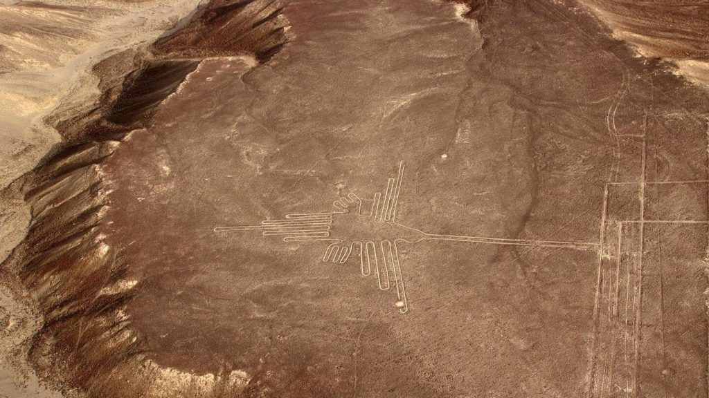 aerial view of Nazca Lines Peru