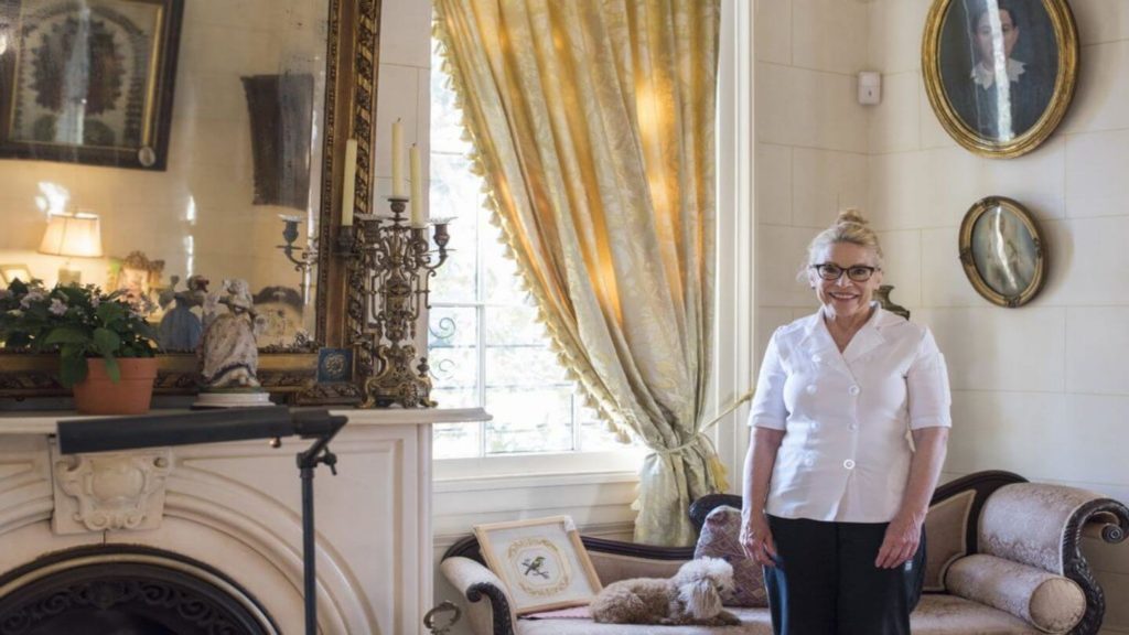 Esther Carpenter in her historic mansion Natchez Mississippi
