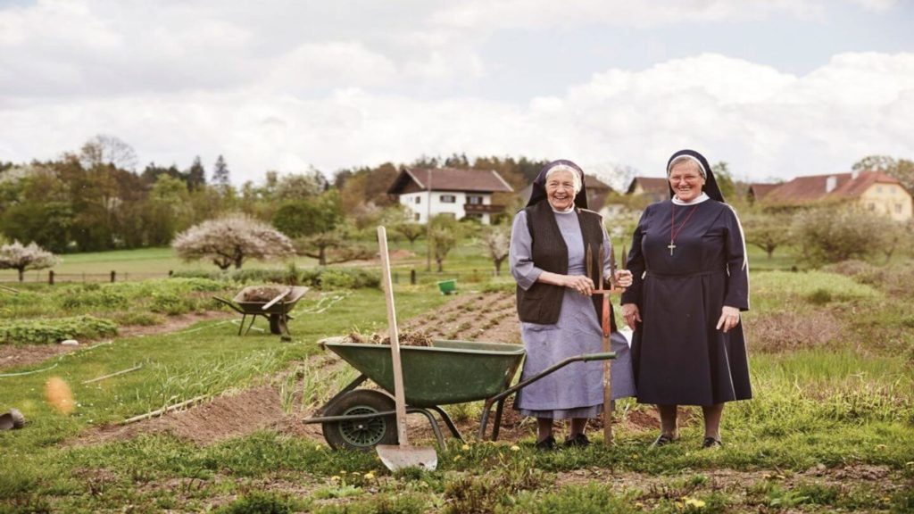 Sister Monika and her fellow sister at Wernberg Monastery Austria