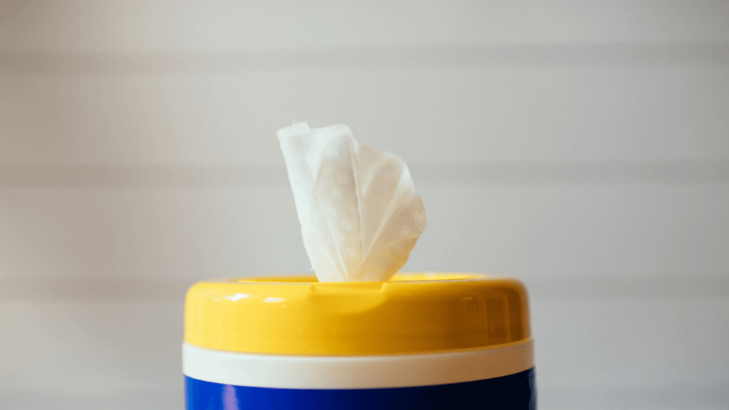 sanitising wipes post-lockdown trip