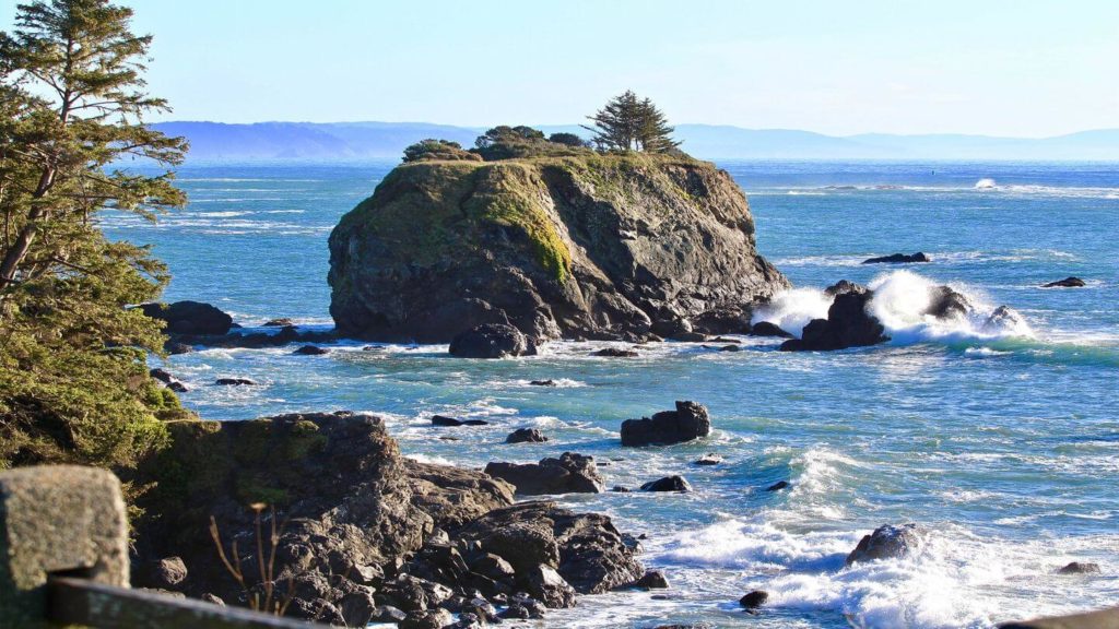rock outcrops cyprus trees Pebble Beach 17 mile drive Northern California