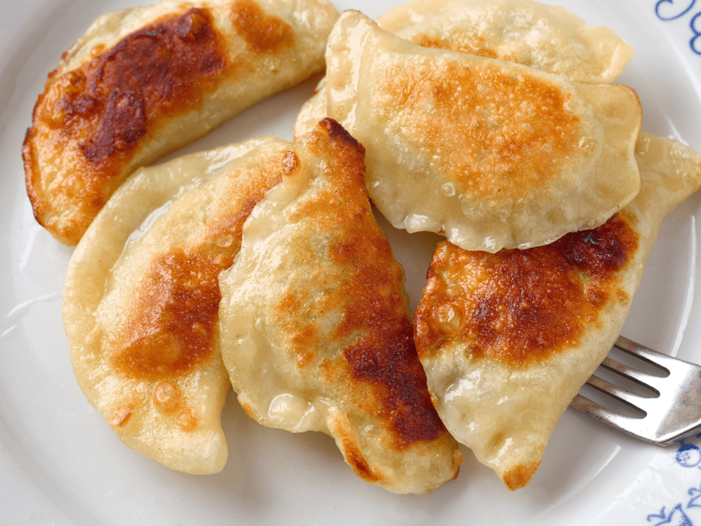 Pierogis on a plate