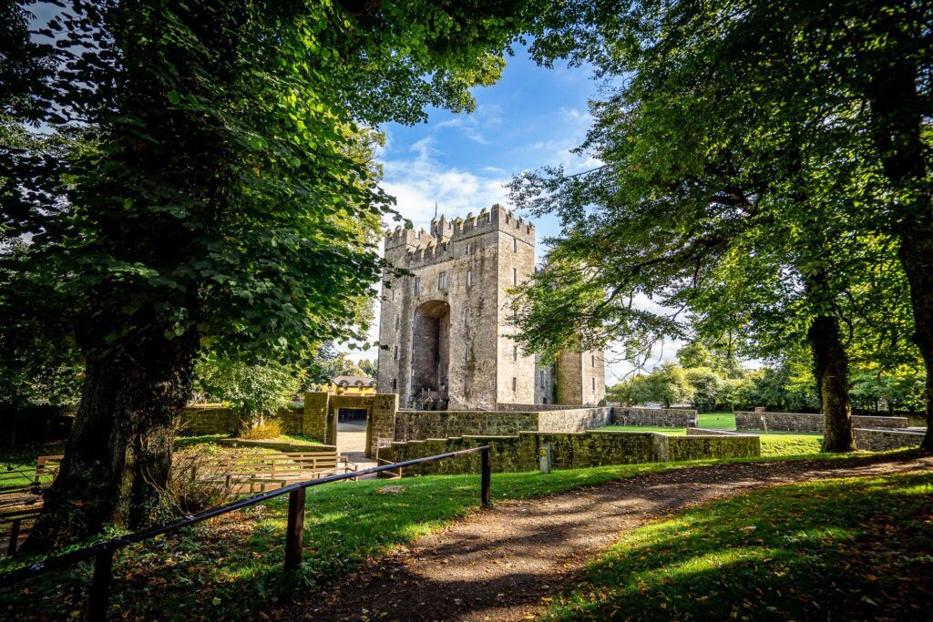 Daytime picture of Bunratty Castle, one of the best castles to visit in Ireland