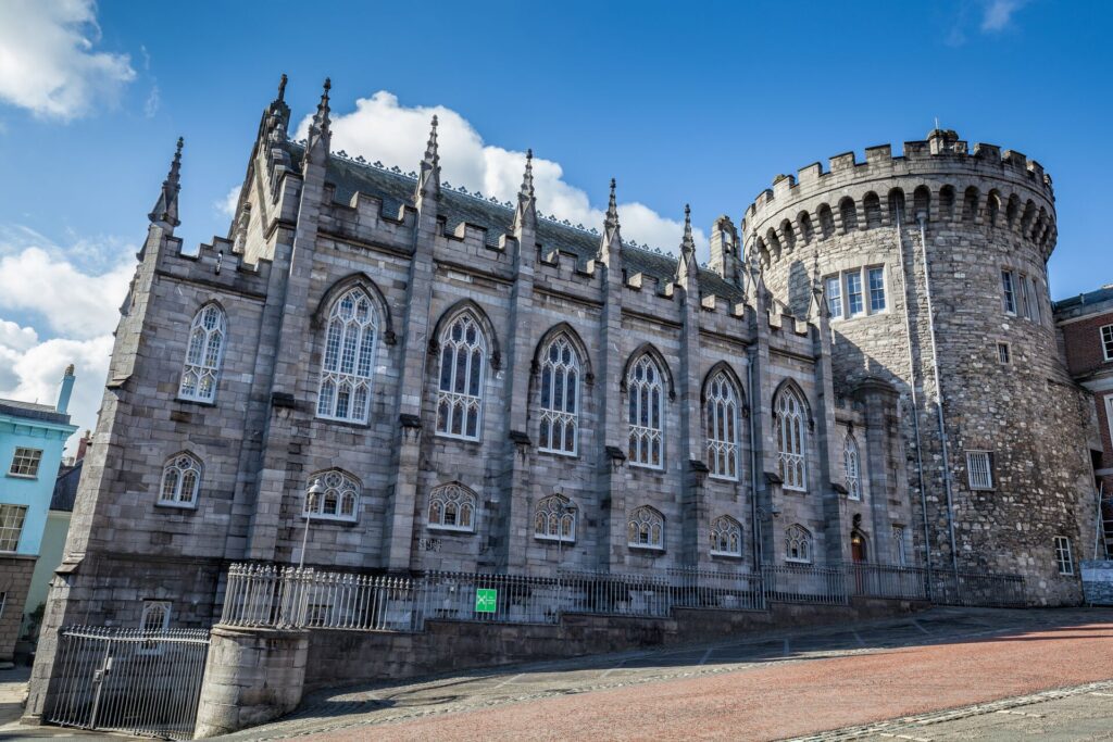 Daytime picture of Dublin Castle, one of the best castles to visit in Ireland
