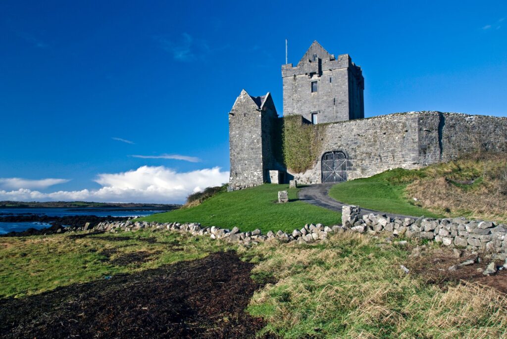 Daytime picture of Dungaire Castle, one of the best castles to visit in Ireland