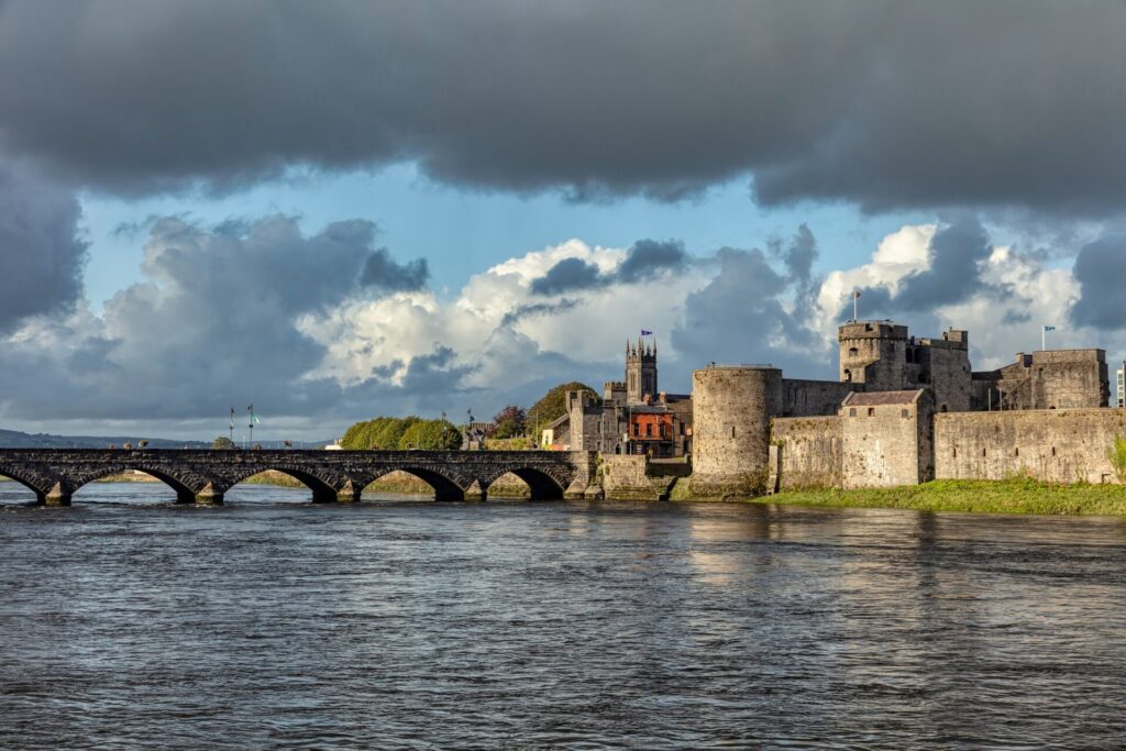 Cloudy picture of King John's Castle, one of the best castles to visit in Ireland