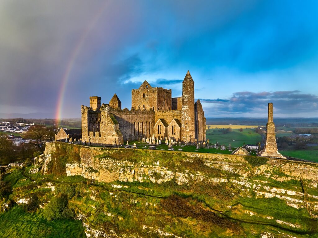 Daytime picture of The Rock of Cashel, one of the best castles to visit in Ireland