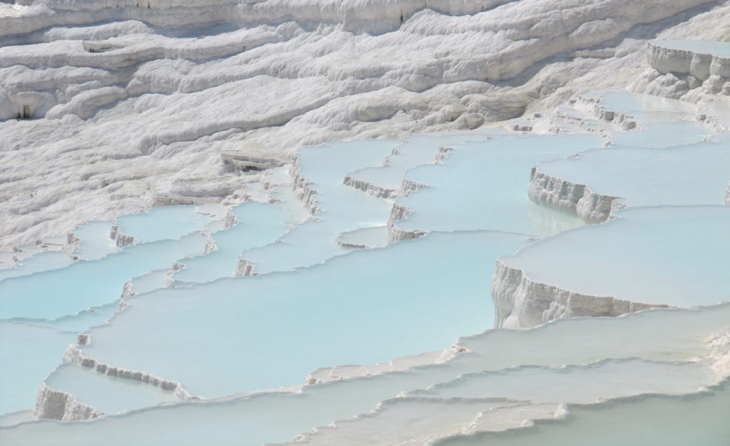 Travertines in Pamukkale, Turkey