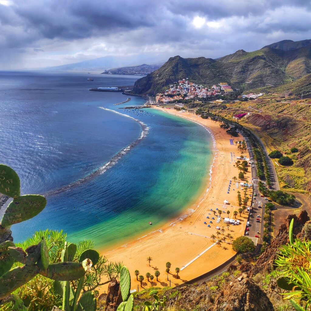 Tenerife's beautiful golden sand beach