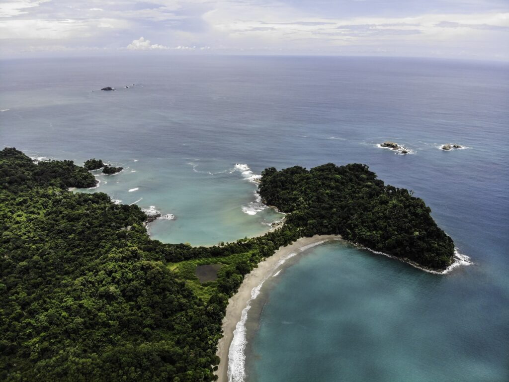 Pacific waters on Costa Rica's coast
